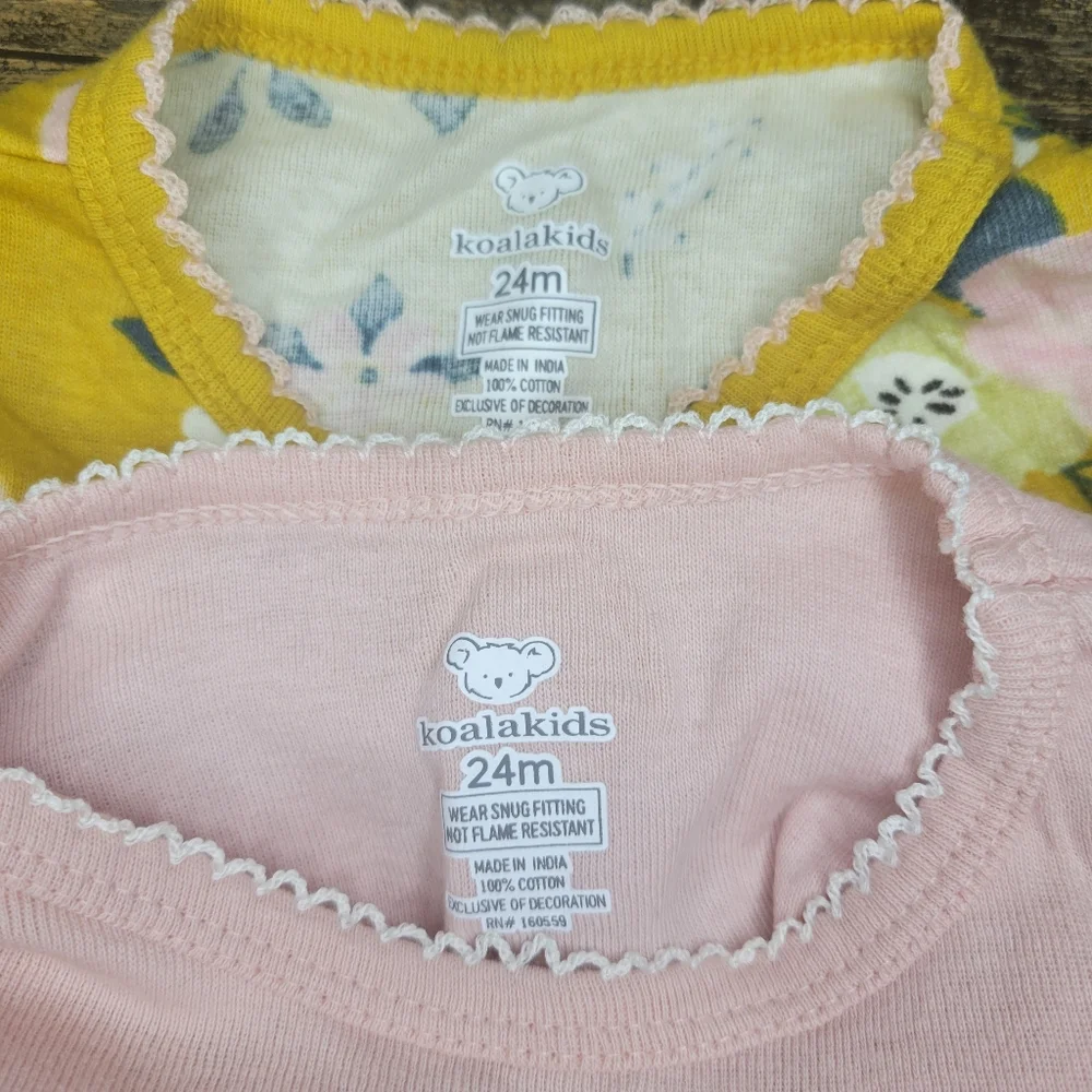 NWOT 2 pack koala kids 24 months toddler girl pajamas